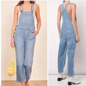 REFORMATION SMITH BRISTOL JEAN OVERALL JUMPSUIT
